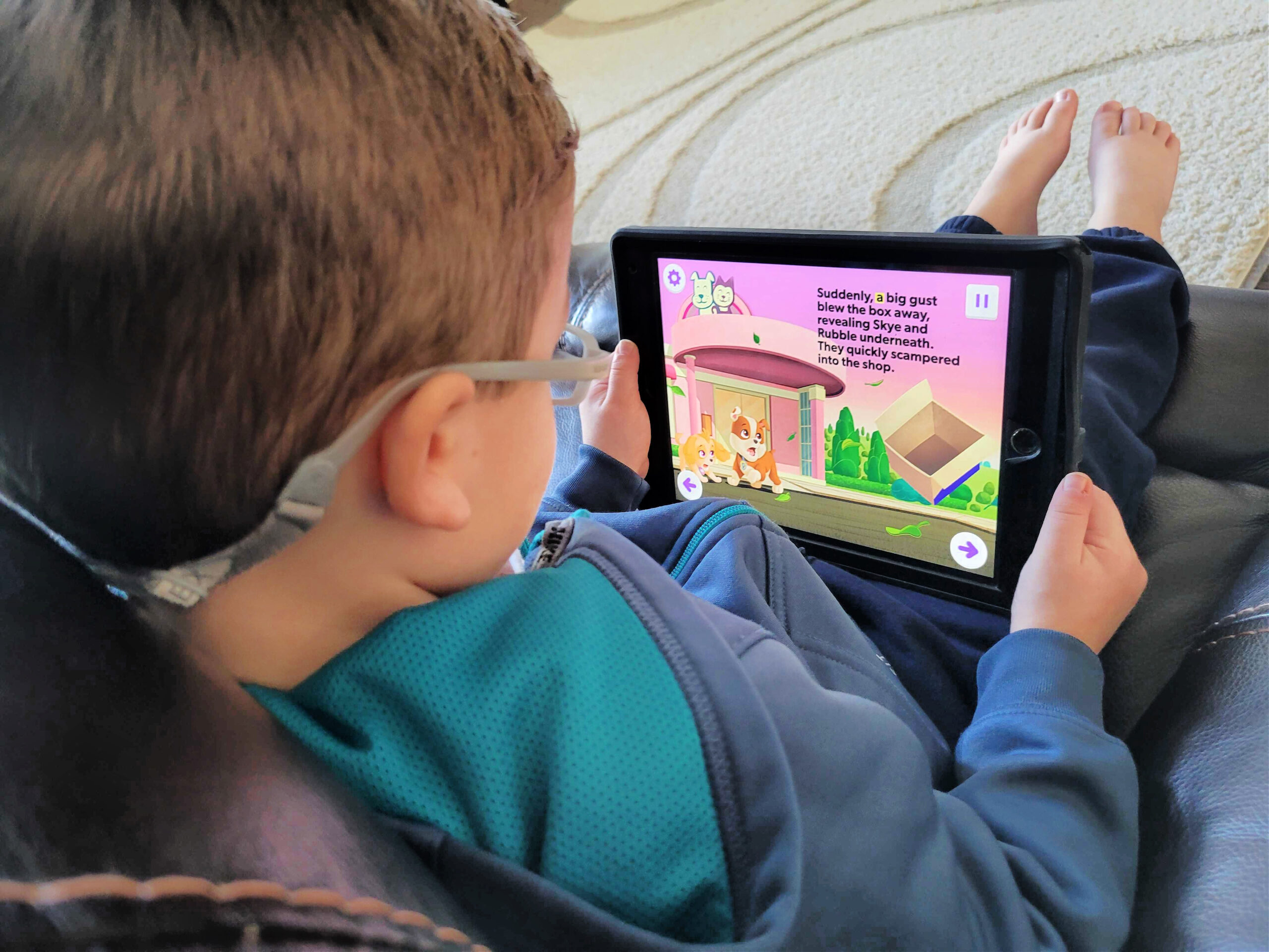 boy on ipad