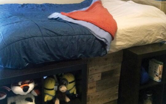 platform storage bed