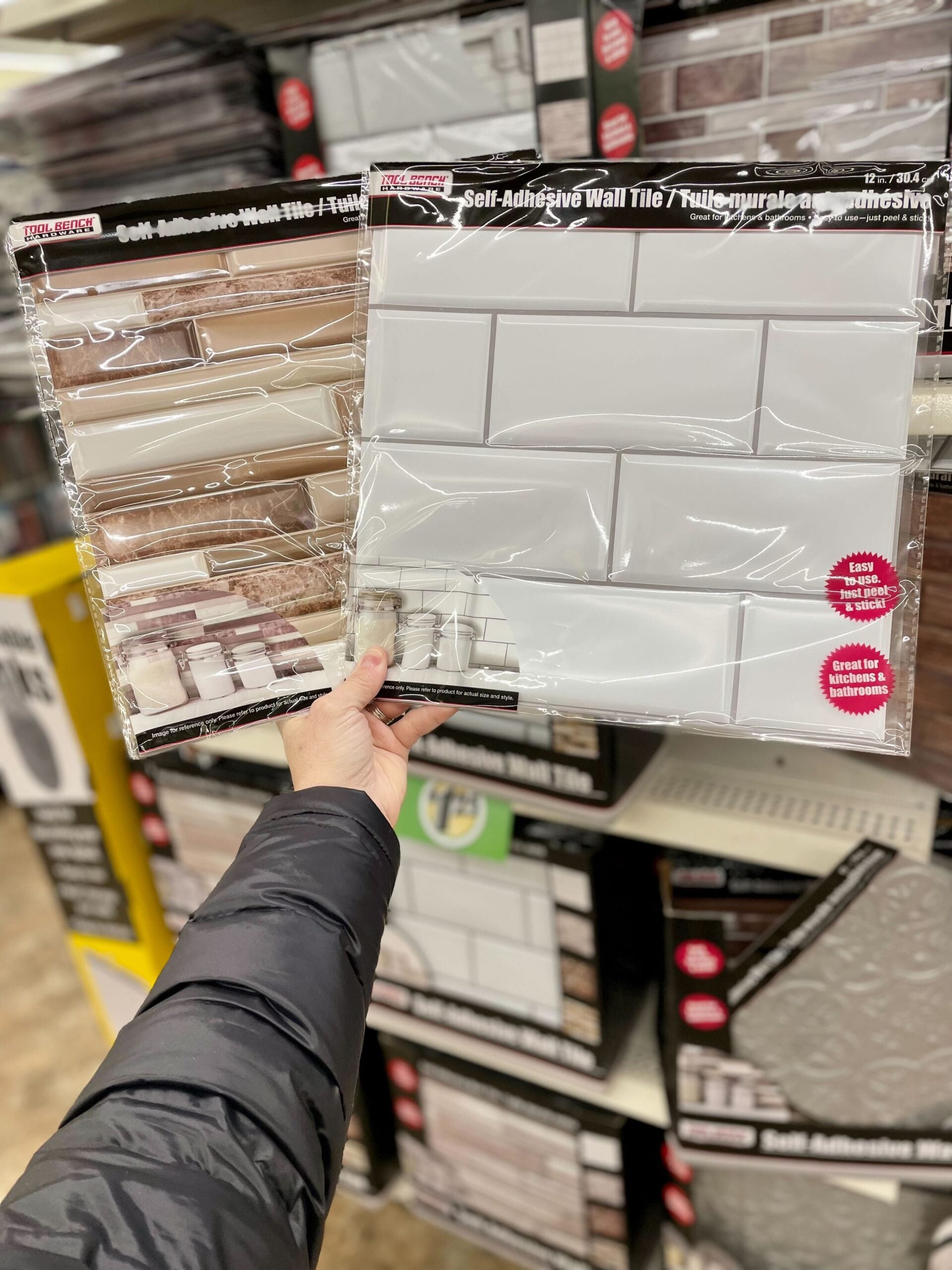 dollar tree wall tiles