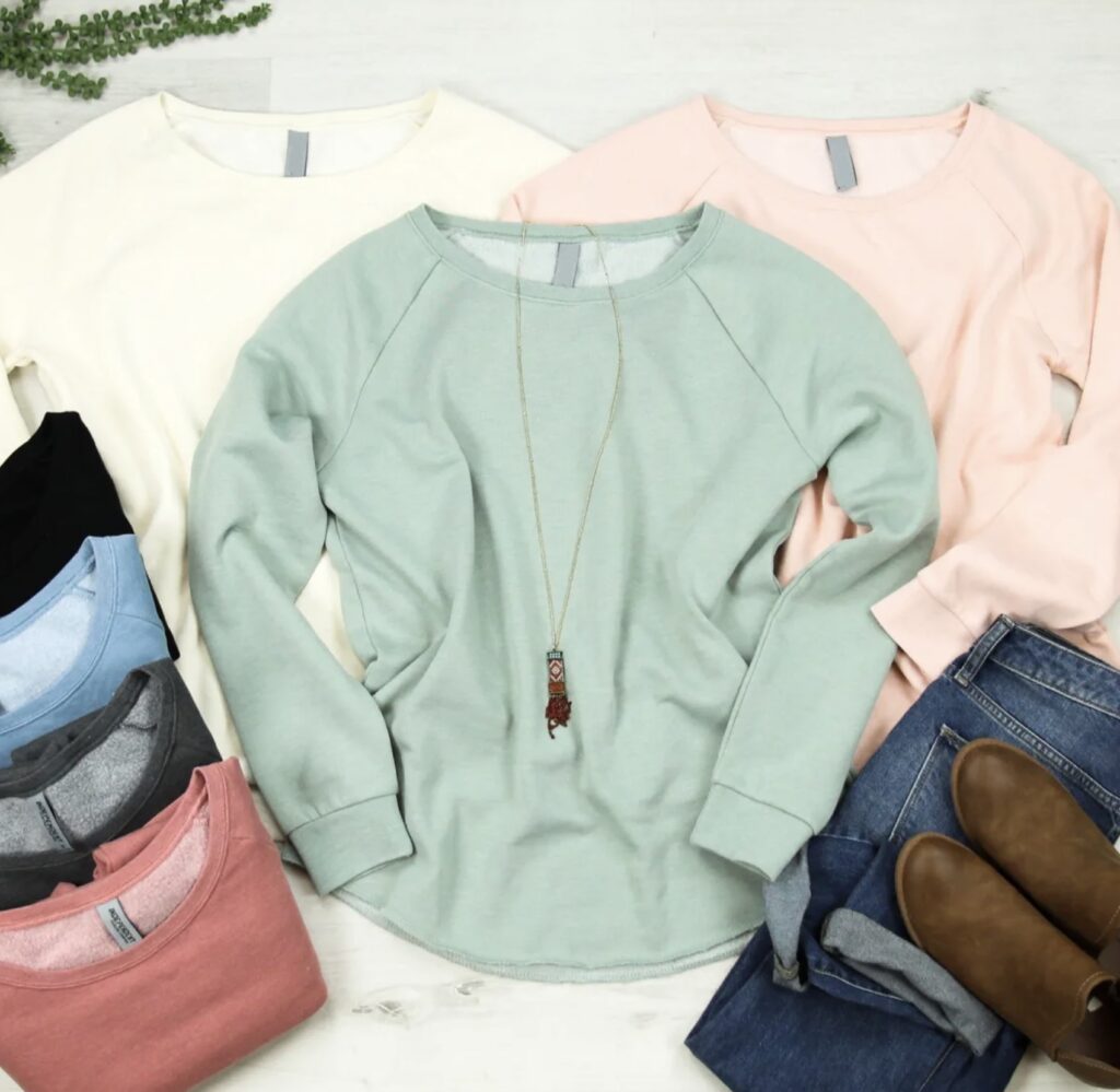 soft pullover sweatshirt