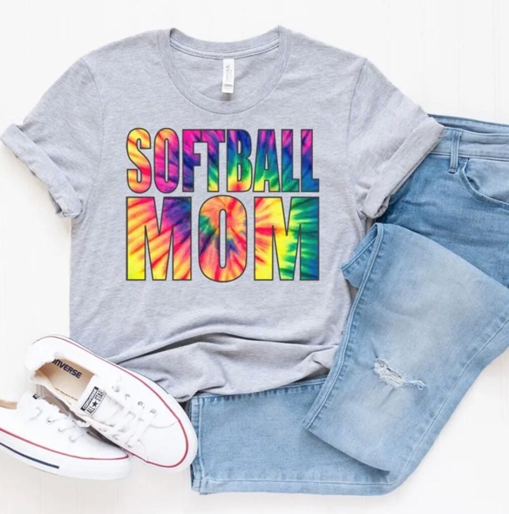 softball mom tye dye