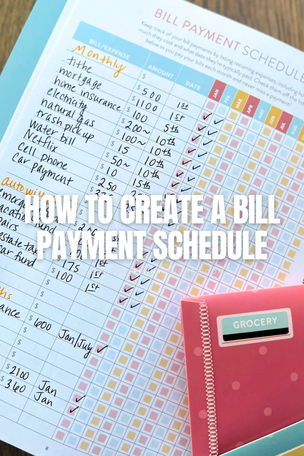How to Create a Bill Payment Schedule PPP