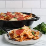One Skillet Meaty Pizza Pasta Casserole Final 16