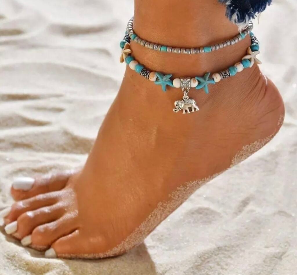anklet with elephant