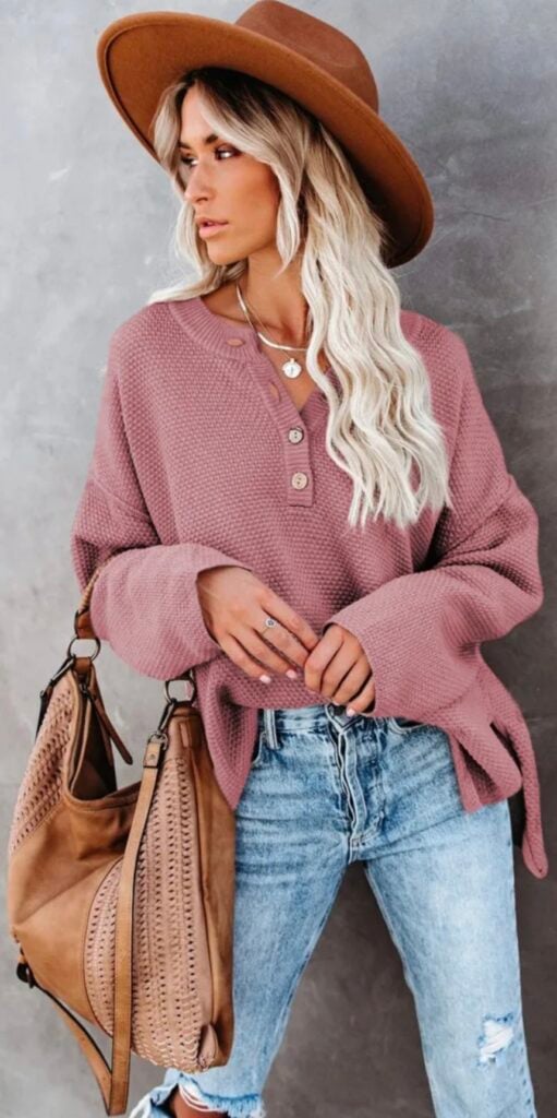 henley sweater 