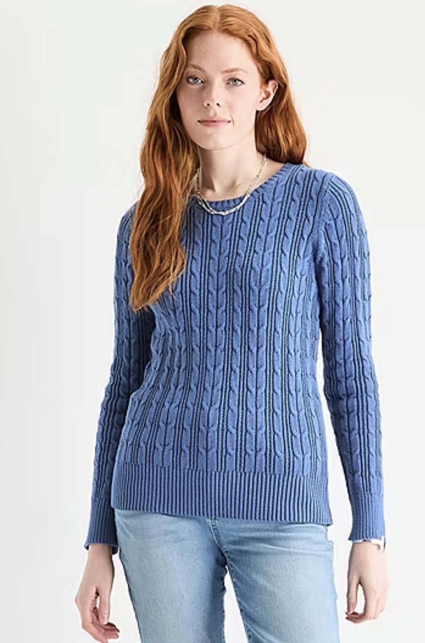 jcp crewneck sweater