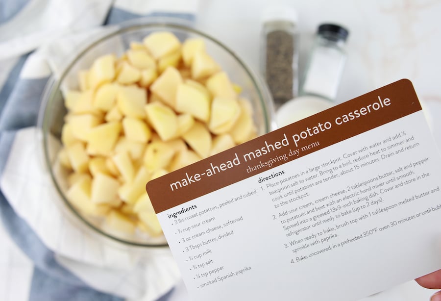 Make Ahead Mashed Potato Casserole recipe 