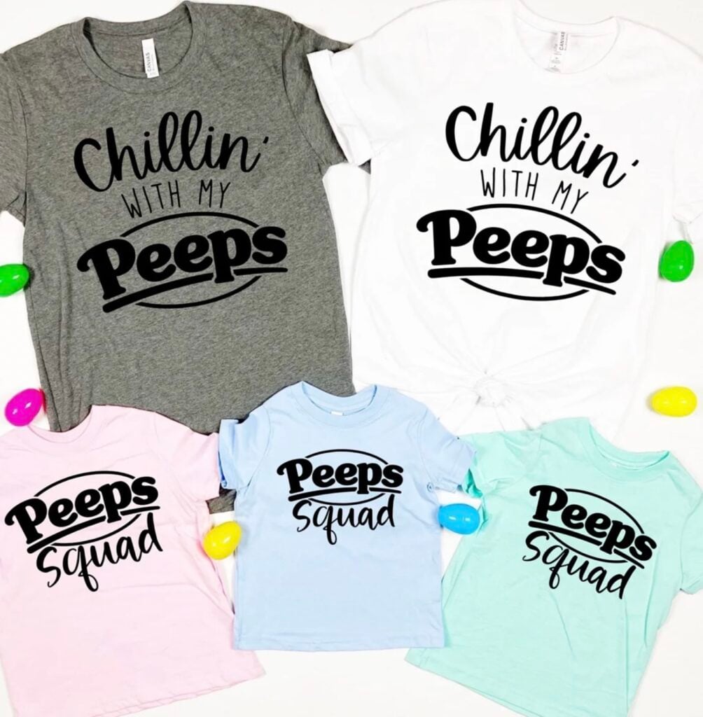 peeps shirt options