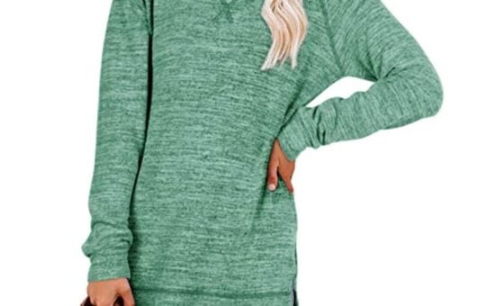 side slit green tee