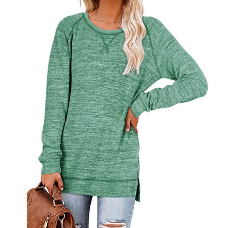 side slit green tee