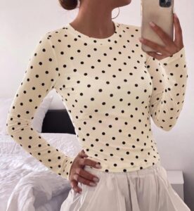BTFBM Polka Dot Top