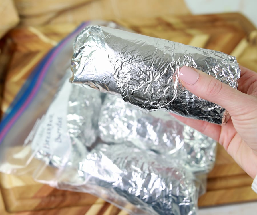 storing freezer burritos