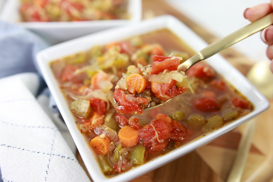 Crockpot Cabbage Soup finished