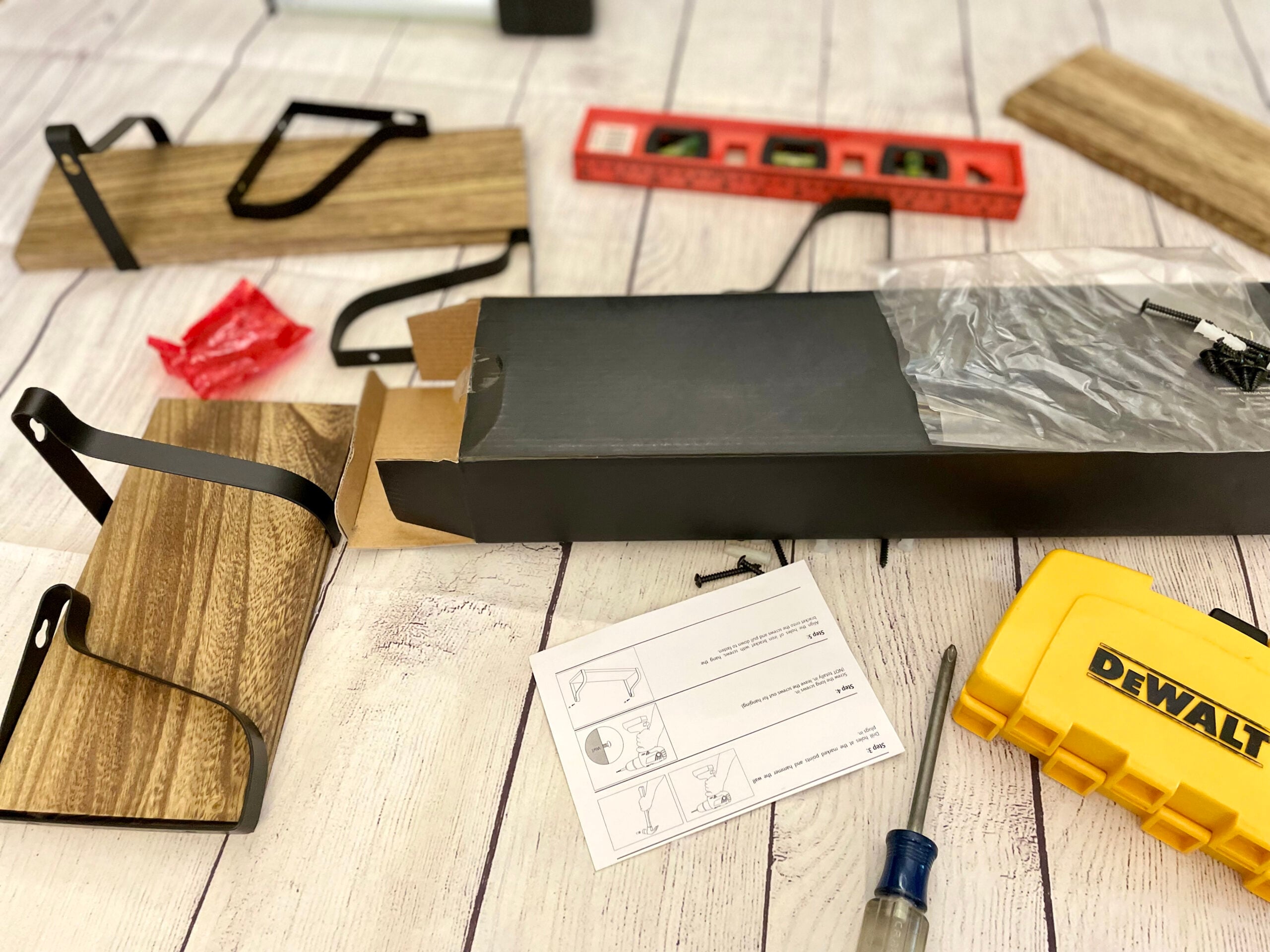 farmhouse shelves