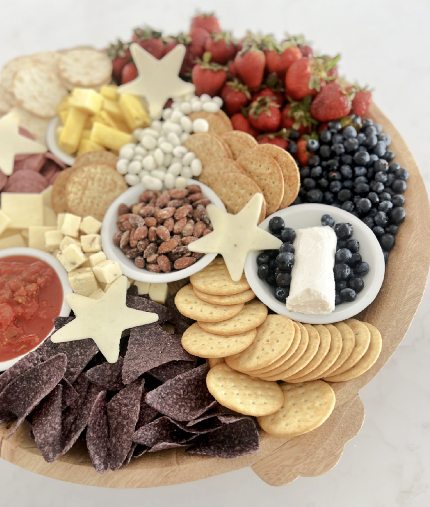 Patriotic Charcuterie Board for July 4th or Memorial Day 