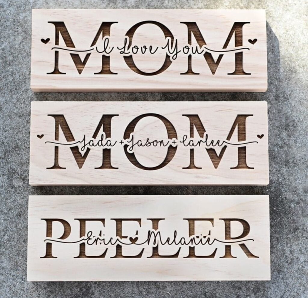 wooden sign