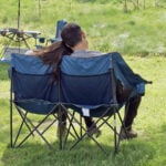 Portable Folding Double Duo Camping Chair Loveseat 1