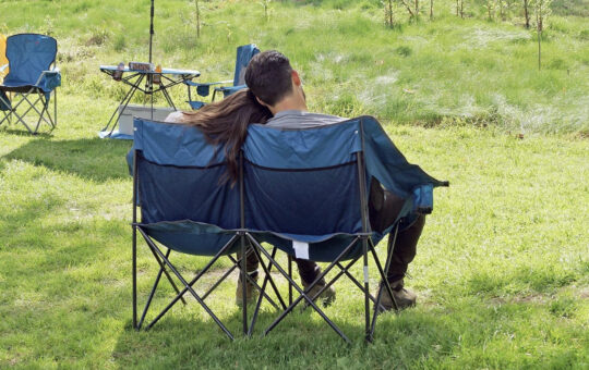Portable Folding Double Duo Camping Chair Loveseat 1