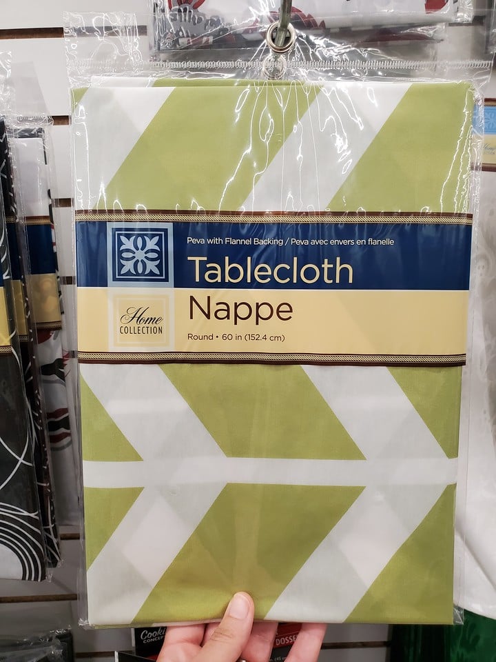 plastic tablecloth