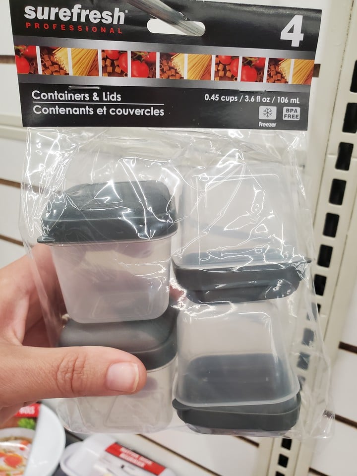 tiny containers with lids