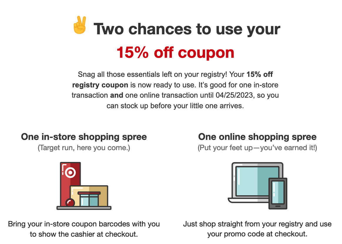 target baby registry coupon