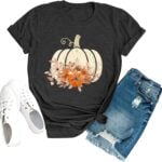 Chulianyouhuo Fall Pumpkin Tops Tee
