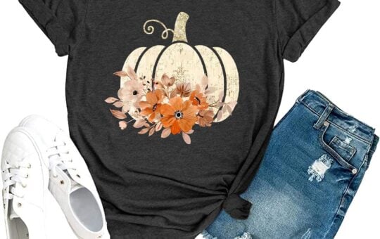 Chulianyouhuo Fall Pumpkin Tops Tee