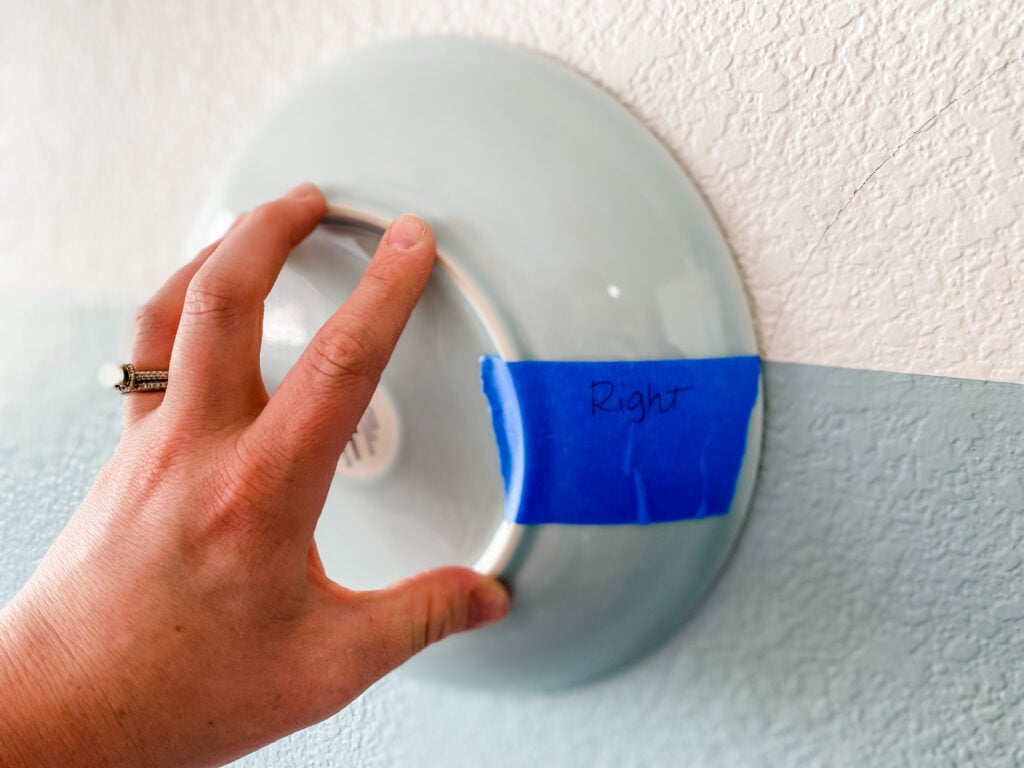 how to create a scalloped nursery wall using a bowl