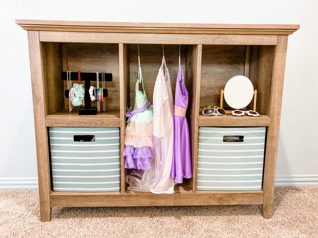 Bookshelf clothes storage