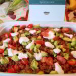 Delicious layered taco salad