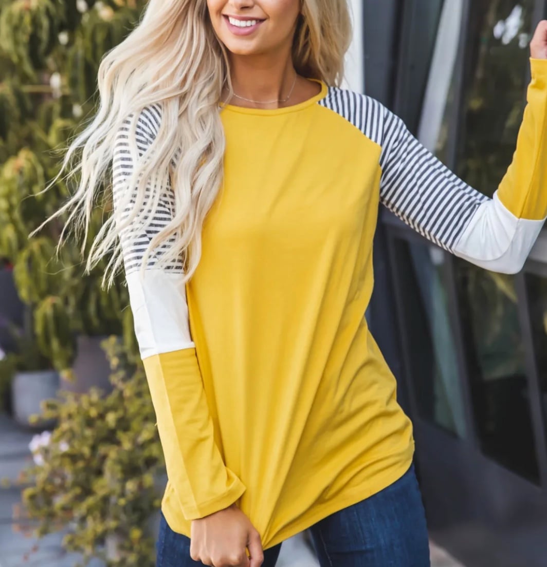 yellow christy top 