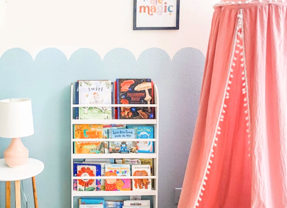 how to create a Scalloped Nursery Wall