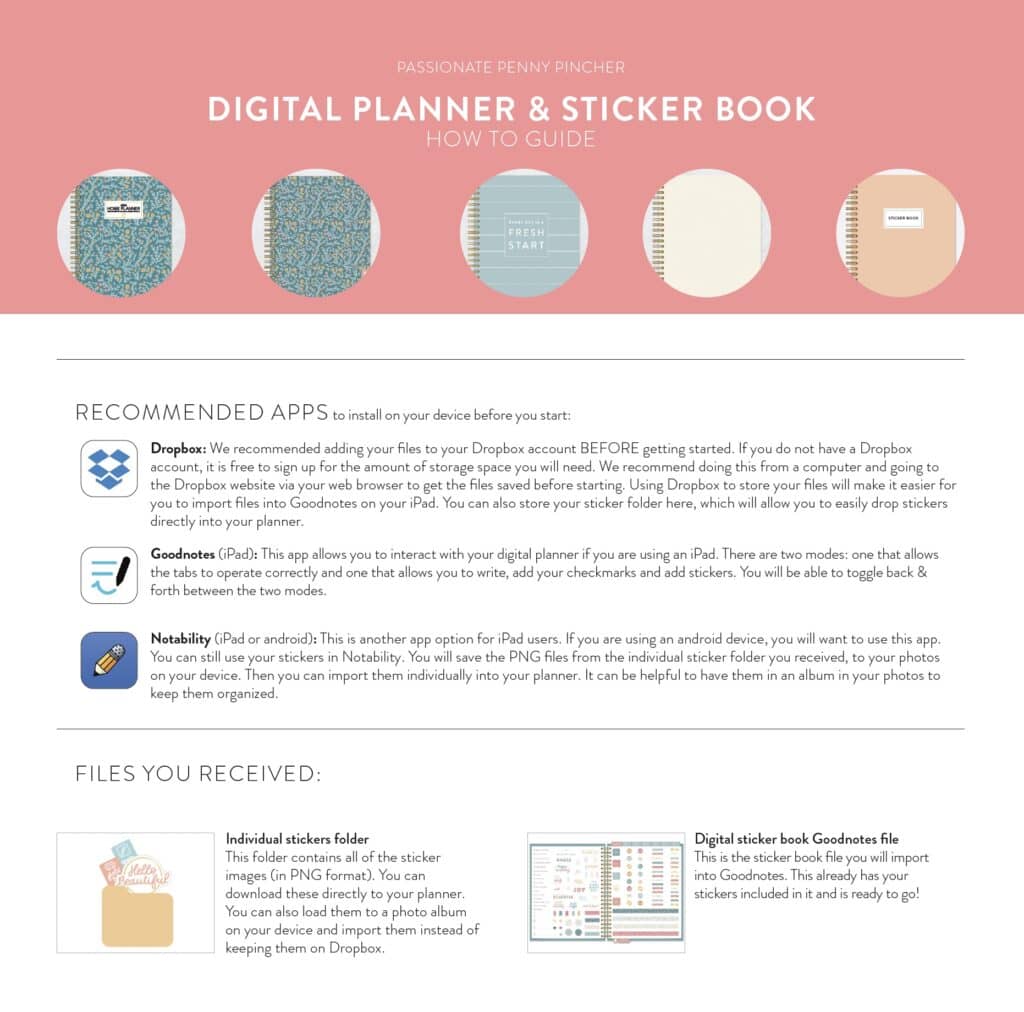 image of digital download instructions