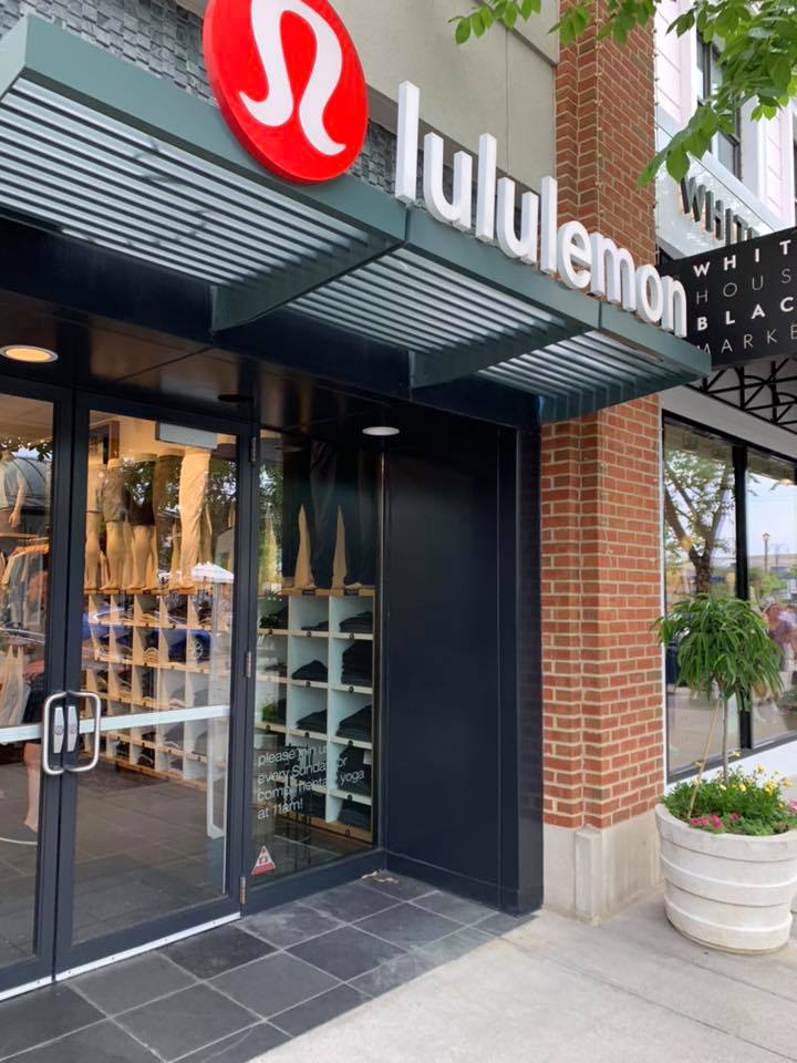 outside of lululemon store
