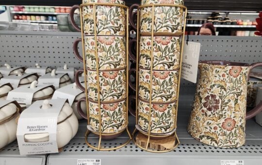 BHG floral stacking mugs walmart fall decor