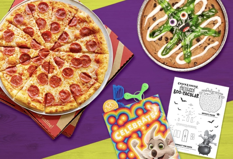 Chuck E Cheese Halloween Pizza