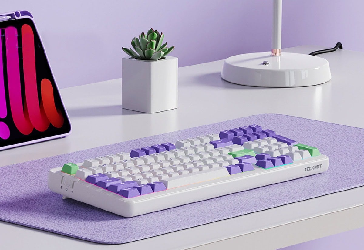 Lavender Wireless Keyboard