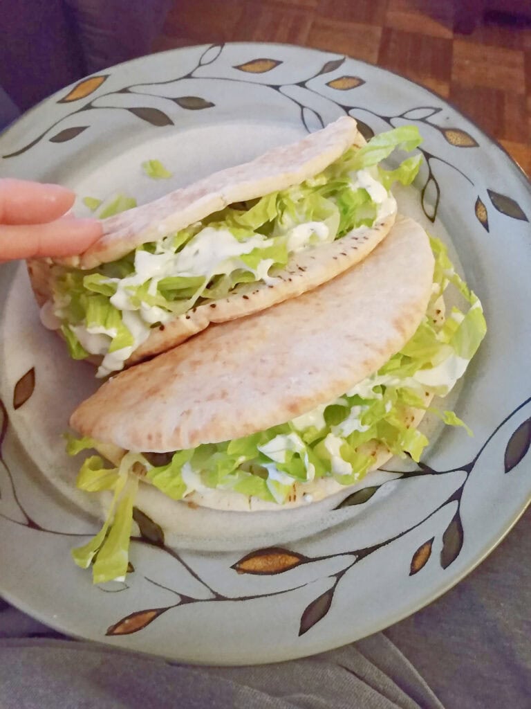 Delicious chicken gyros