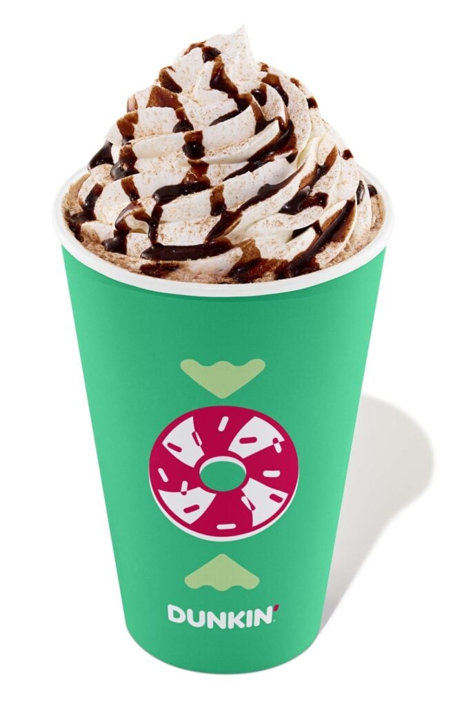 Dunkin peppermint mocha