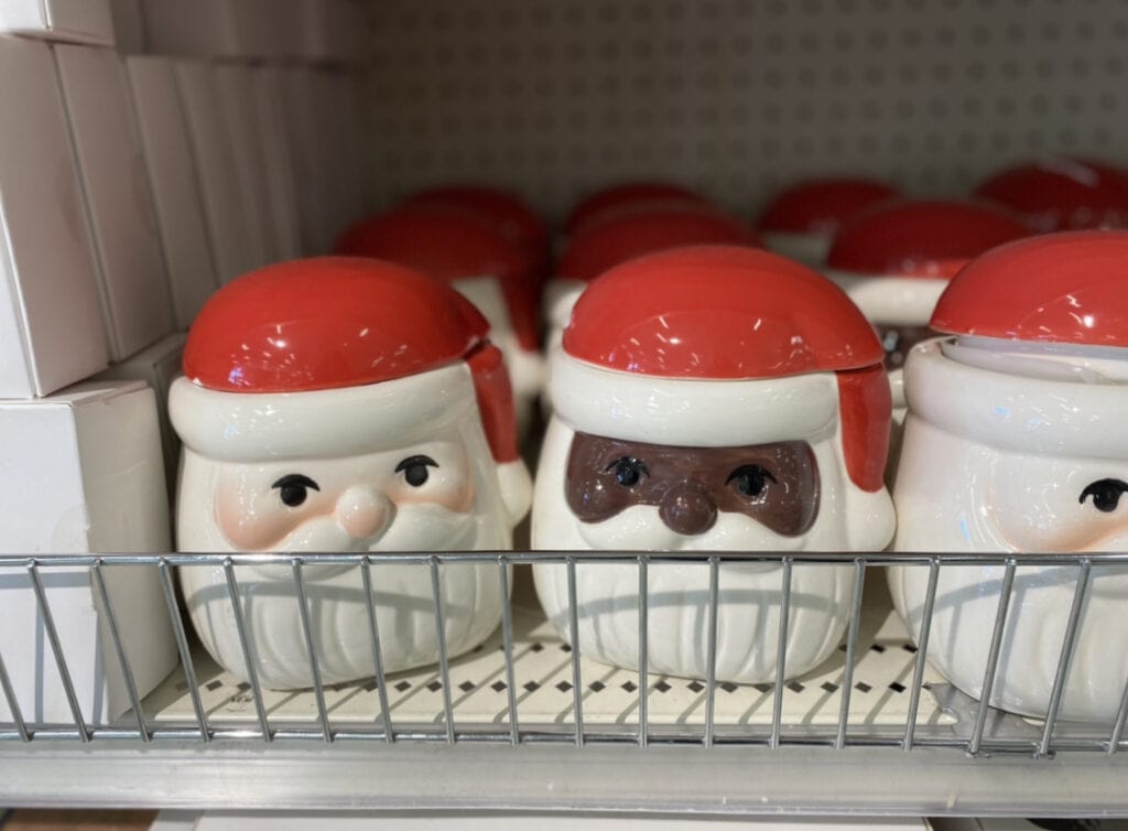 bullseye playground santa cookie jar