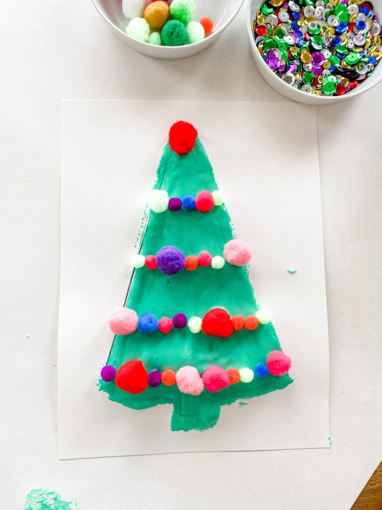 puffy paint christmas craft