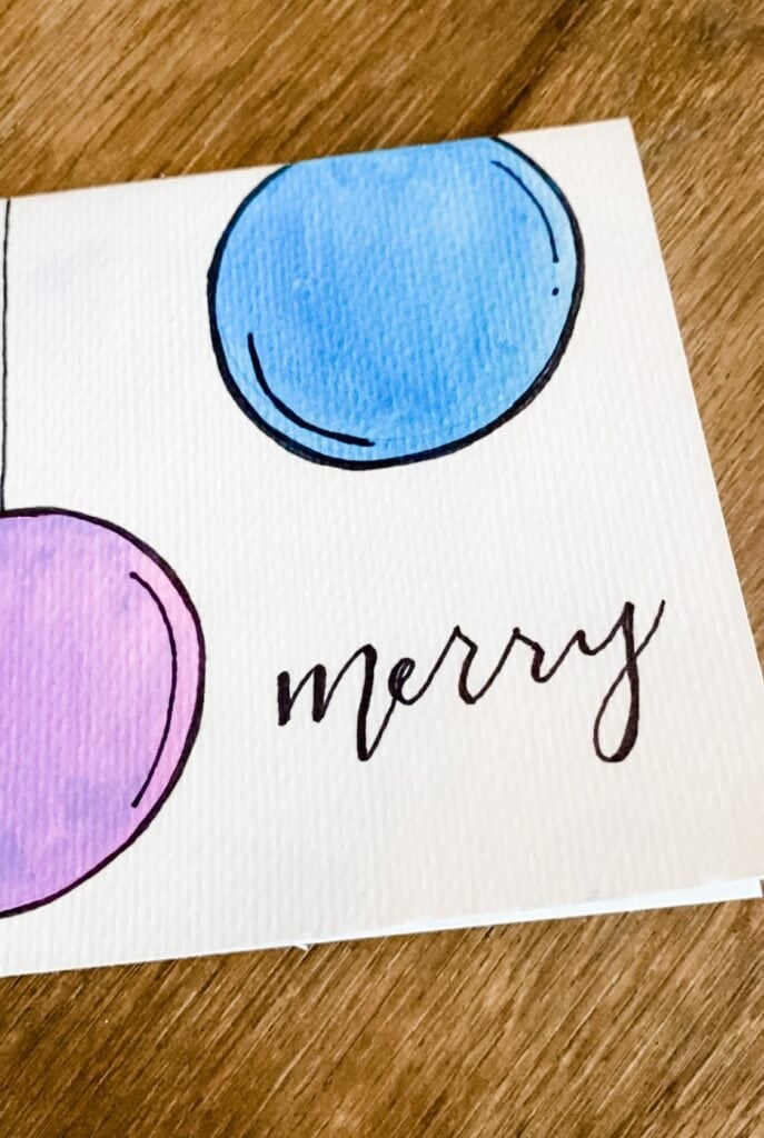 watercolor holiday cards 
