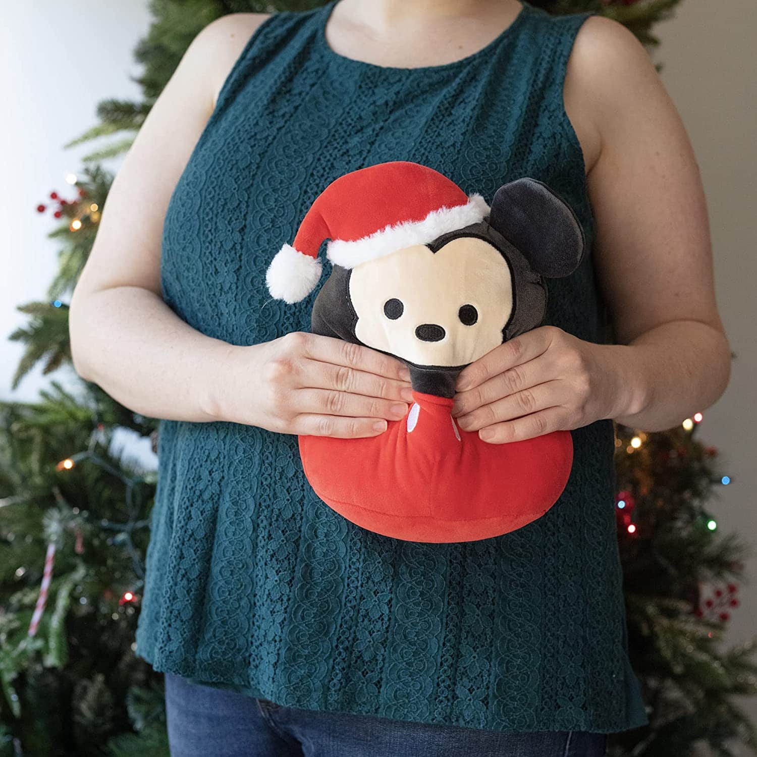 Mickey Mouse with Santa Hat 