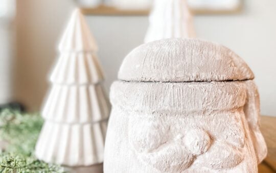 Santa Cookie Jar Makeover