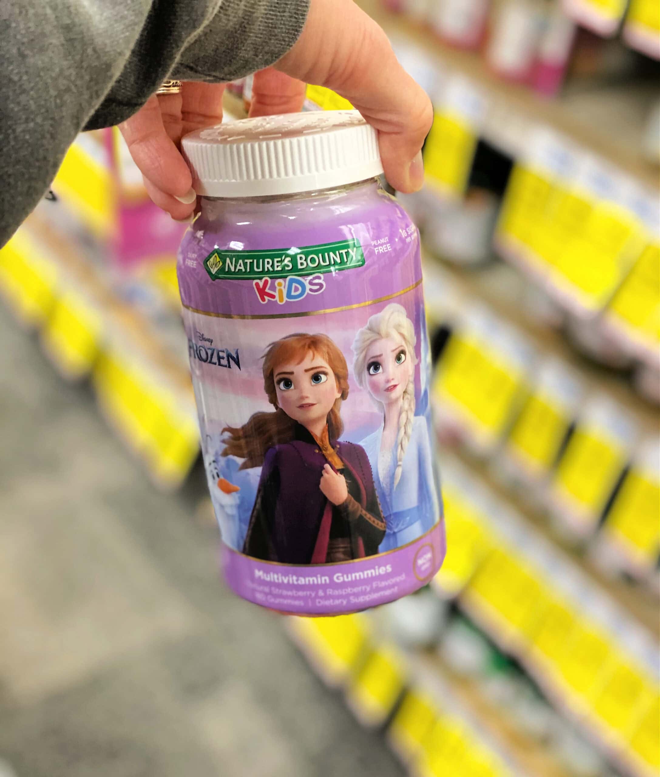 bottle of kids vitamins
