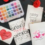 DIY Watercolor Valentine Cards