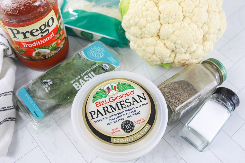 Roasted Cauliflower Parmesan Ingredients