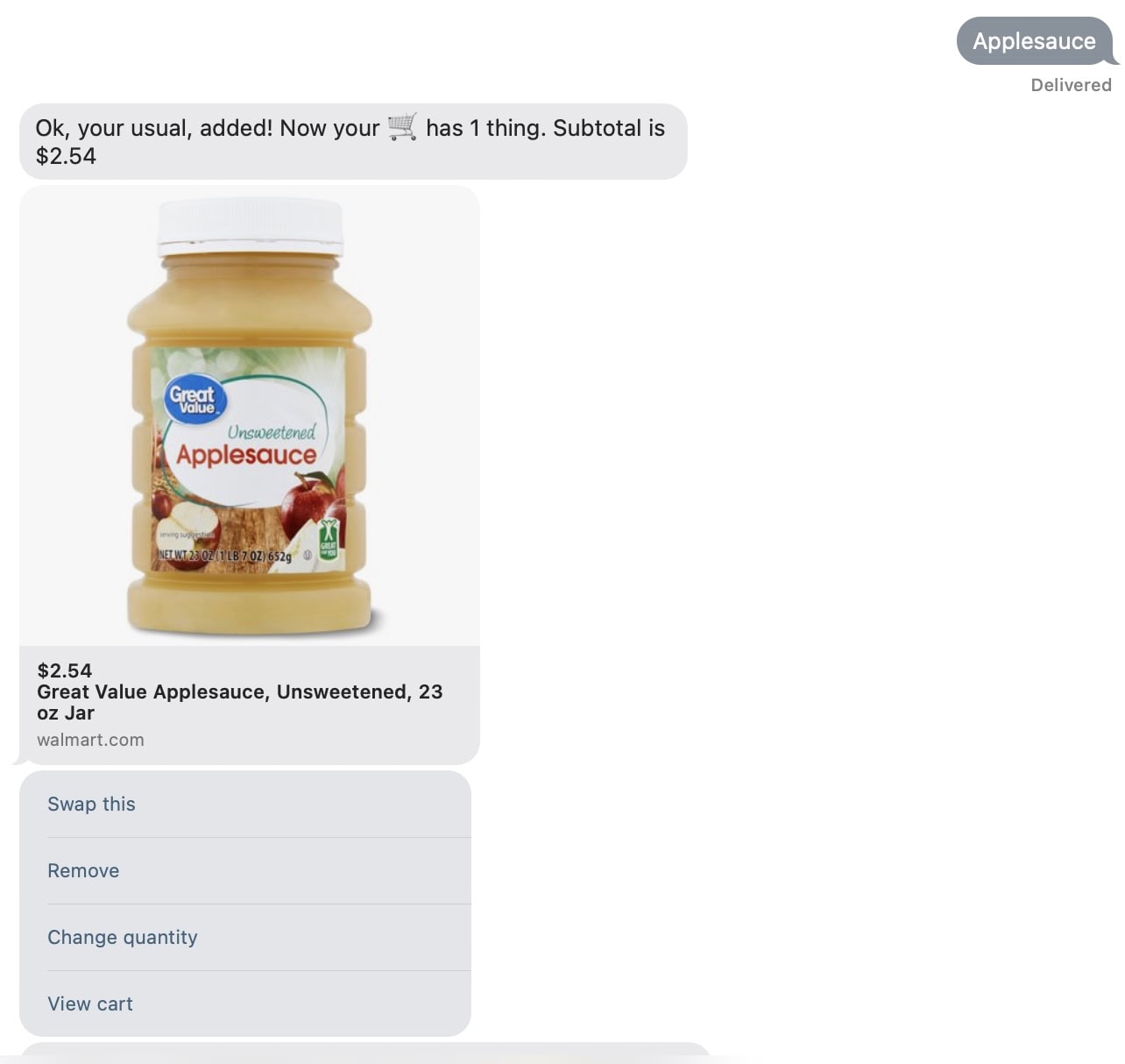 how do you use walmart text to shop