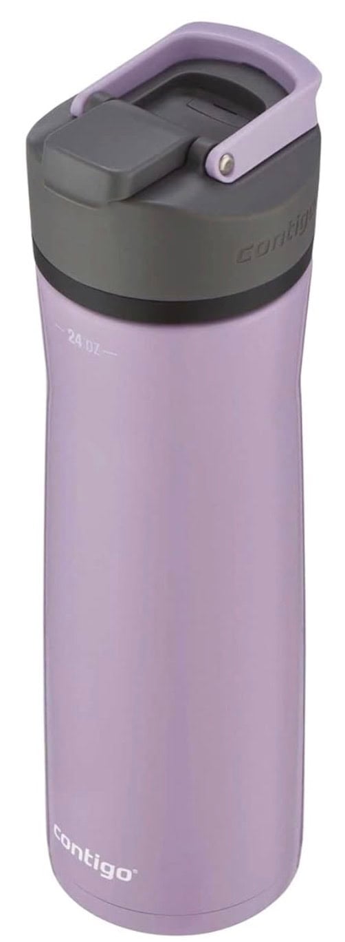 contigo water bottle stainless steel 24 oz lavender