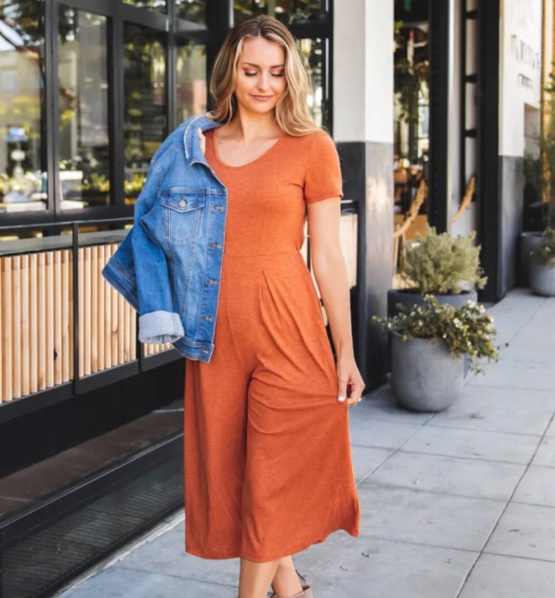 jumpsuit with jean jacket